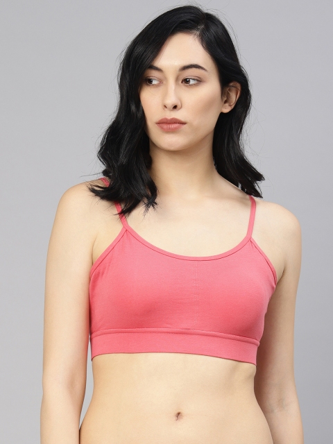 

HRX by Hrithik Roshan Lifestyle Peach-Coloured Non-Wired Lightly Padded Bralette LS-7062C