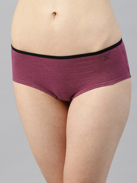 

HRX by Hrithik Roshan Women Lifestyle Magenta Pink Solid Hipster Briefs LS-7059A