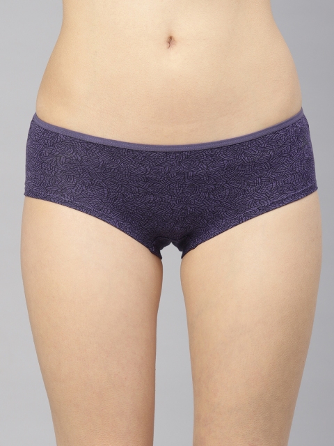 

HRX by Hrithik Roshan Women Lifestyle Purple Printed Hipster Briefs LS-7058D