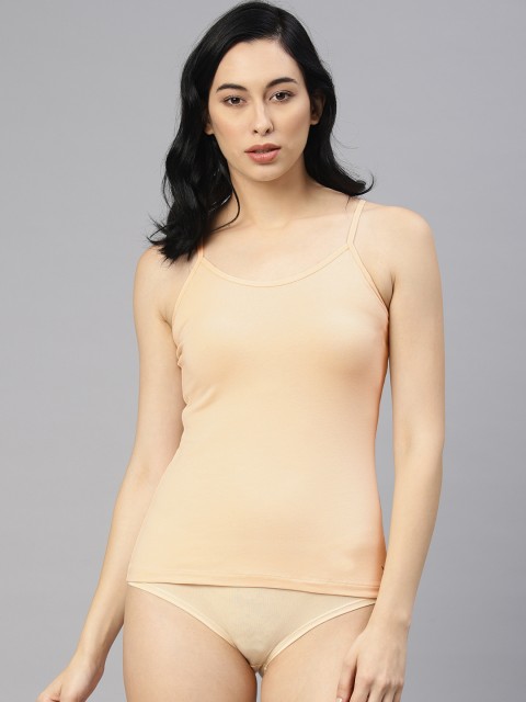 

HRX by Hrithik Roshan Women Lifestyle Peach-Coloured Solid Camisole LS-7065A