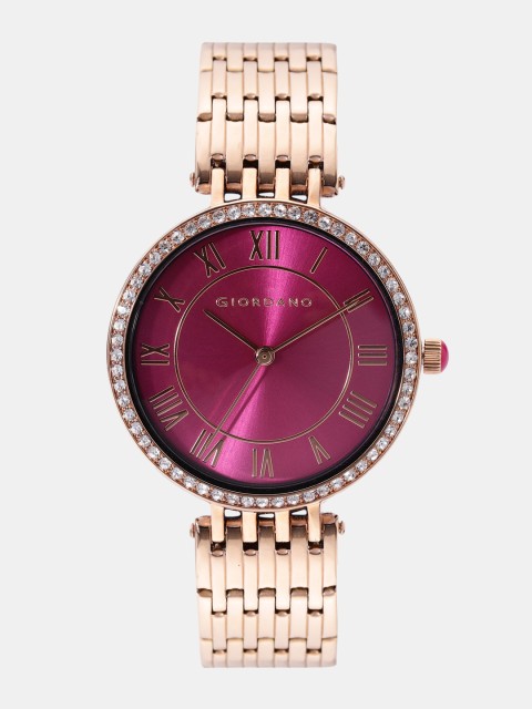 

GIORDANO Women Magenta Analogue Watch A2083-33