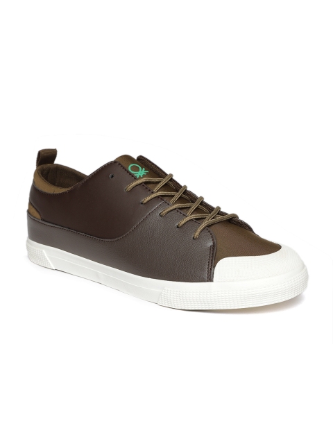 

United Colors of Benetton Men Coffee Brown Sneakers
