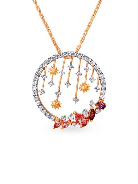 

Mia Glam by Tanishq 14KT Rose Gold Cubic Zirconia Pendant