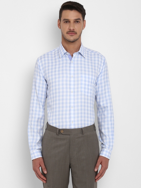 

Next Look Men Blue & White Regular Fit Checked Formal Shirt