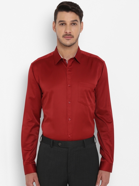 

Next Look Men Maroon Slim Fit Solid Party Shirt