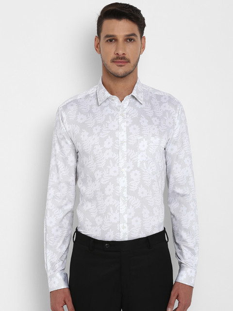 

Next Look Men White Slim Fit Printed Semiformal Shirt