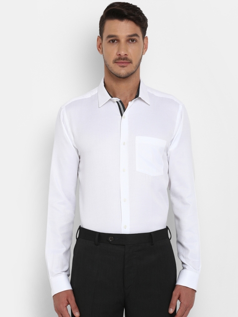 

Next Look Men White Slim Fit Solid Formal Shirt
