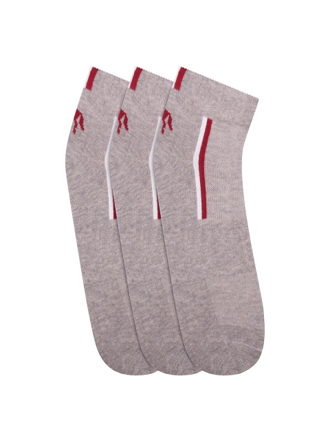 

JUMP USA Men Pack of 3 Ankle Length socks, Grey