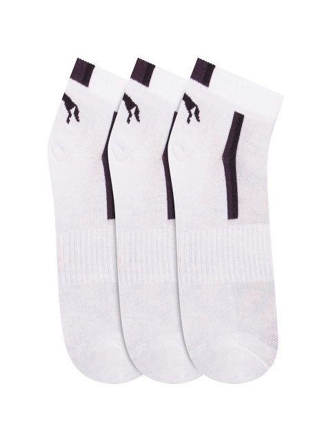 

JUMP USA Men Pack of 3 Ankle Length socks, White