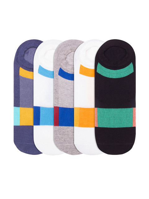 

JUMP USA Men Pack of 5 Shoeliners, Multi