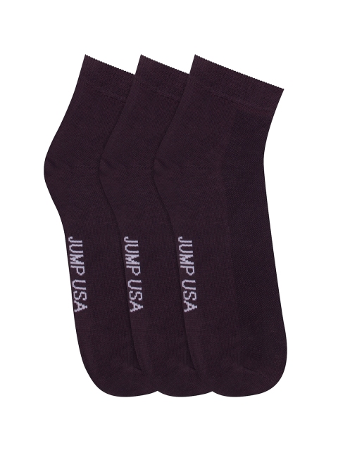 

JUMP USA Men Pack of 3 Ankle Length socks, Charcoal