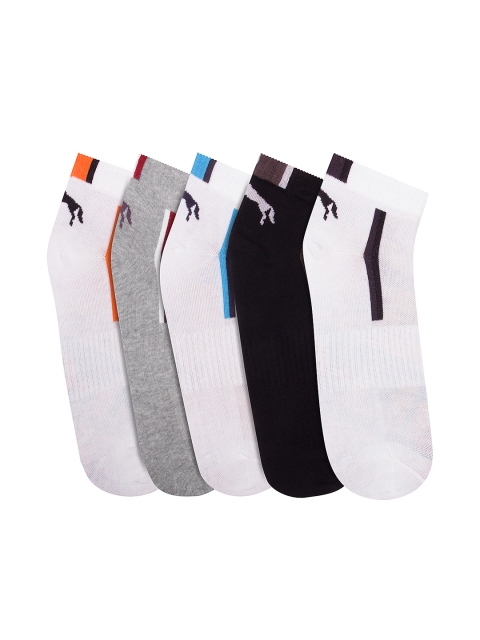 

JUMP USA Men Pack of 3 Ankle Length socks, Grey