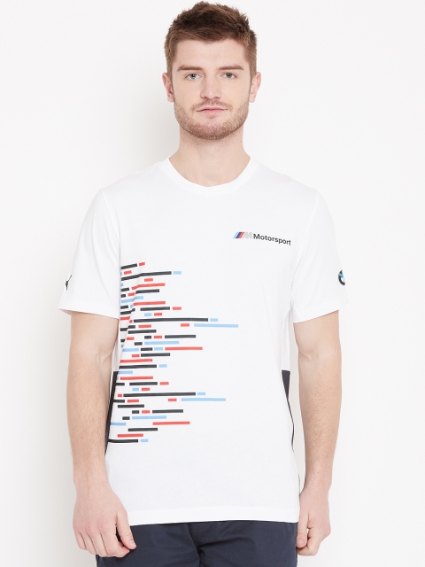 

Puma Men White Printed BMW MMS Graphic T-Shirt