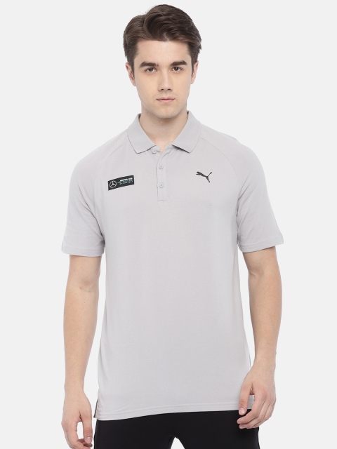 

PUMA Motorsport Men Grey Solid MAPM Mercedes Team Silver Polo Collar T-shirt