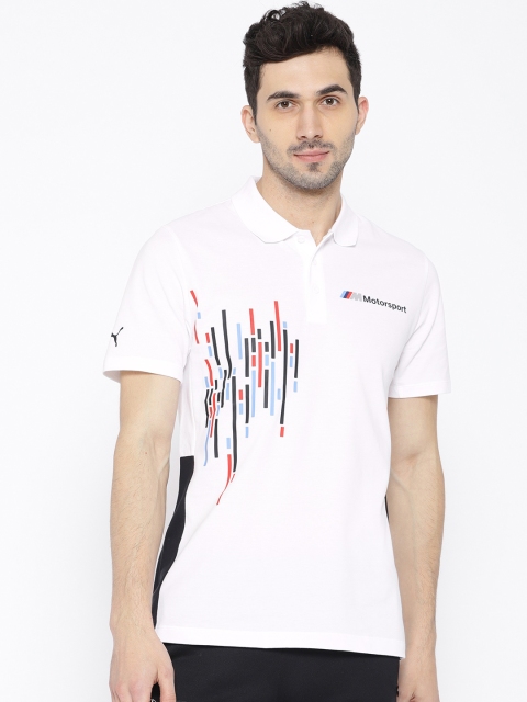 

Puma Men White BMW MMS Polo 2 Printed T-shirt