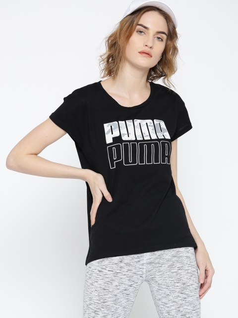 

Puma Women Black Modern Sport Graphic Print T-shirt