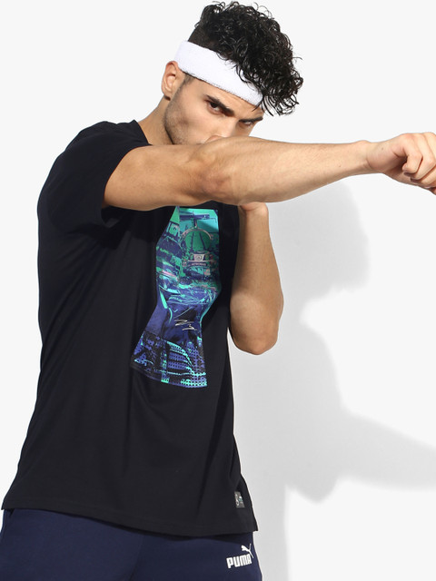 

PUMA Motorsport Men Black MAPM Graphic Tee dryCell Glow In The Dark T-Shirt