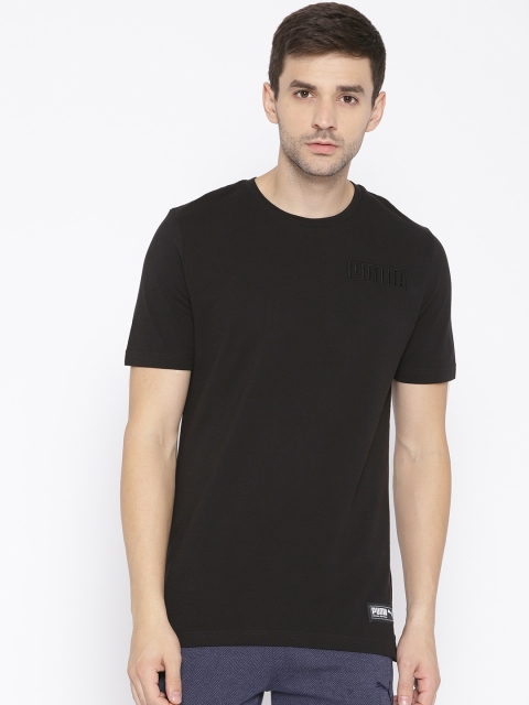 

Puma Men Black Solid Athletics Premium T-shirt