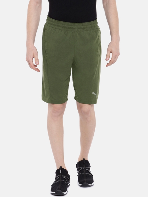 

Puma Men Olive Green A.C.E. drirelease 10" Training Sports Shorts