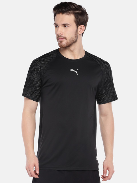 

Puma Men Black Vent Graphic Training T-shirt