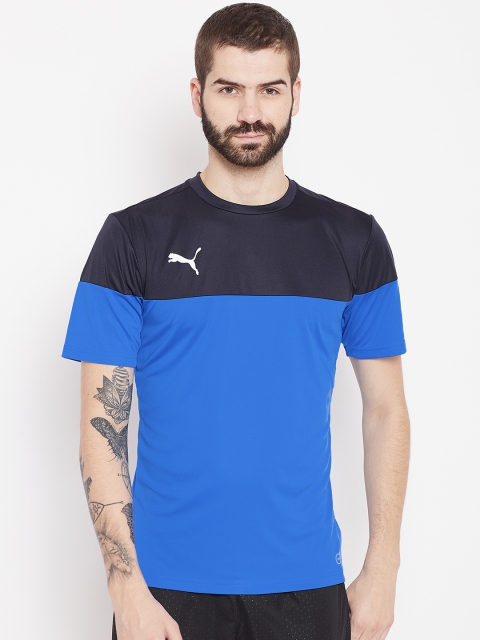 

Puma Men Blue Colourblocked ftblPLAY T-shirt