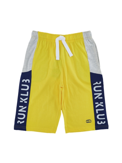 

Ajile by Pantaloons Boys Yellow Printed Regular Shorts