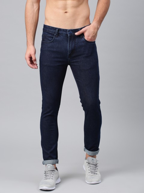 

HRX by Hrithik Roshan Men Blue Skinny Fit Mid-Rise Clean Look Stretchable Jeans