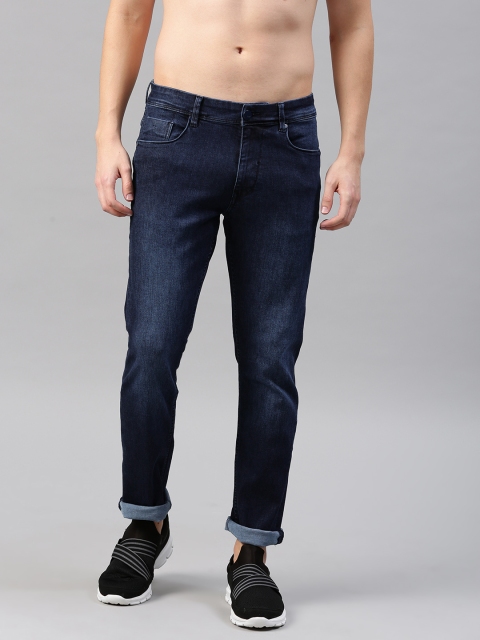 

HRX by Hrithik Roshan Men Blue Slim Fit Mid-Rise Clean Look Stretchable Jeans