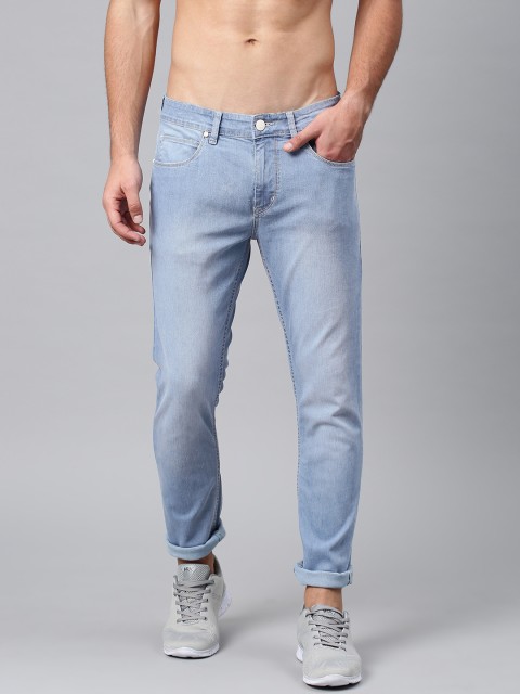 

HRX by Hrithik Roshan Men Blue Skinny Fit Mid-Rise Clean Look Stretchable Jeans