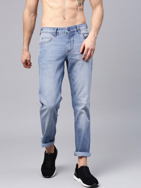 

HRX by Hrithik Roshan Men Blue Slim Tapered Fit Mid-Rise Clean Look Stretchable Jeans