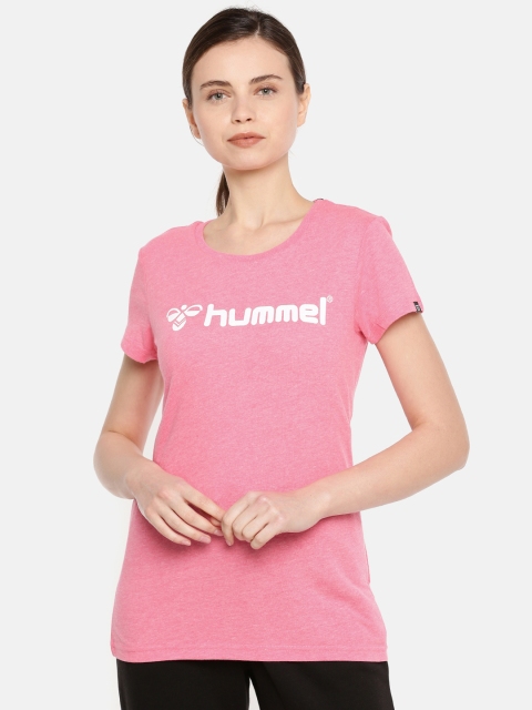 

hummel Women Pink Printed Round Neck MARIHU T-shirt