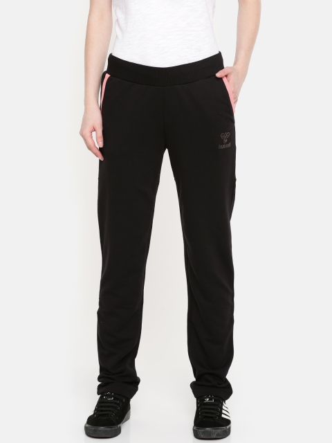 

hummel Women Black Solid Track Pants