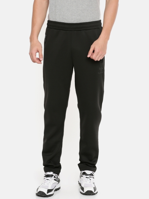 

hummel Men Black Solid CANGO Track Pants