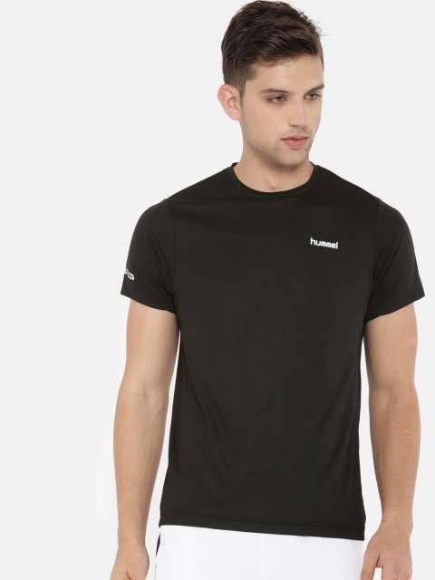 

hummel Men Black Solid Round Neck ELTAN T-Shirt