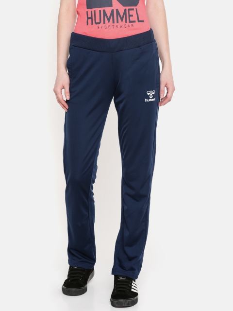 

hummel Women Navy Blue Solid CEILA Regular Fit Track Pants