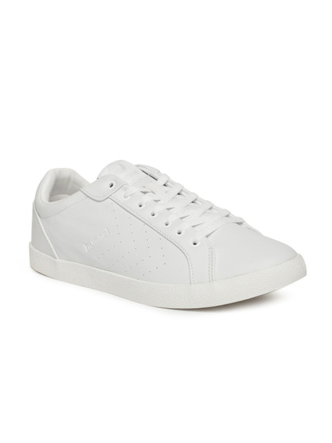

hummel Unisex White Solid DEUCE COURT TONAL Sneakers