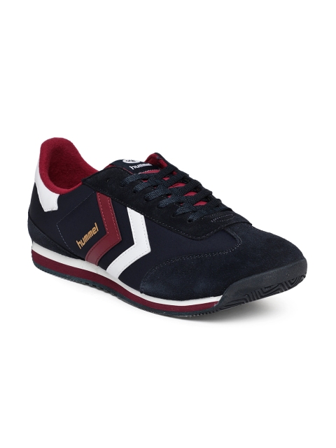 

hummel Men Navy Blue Solid STADION Sneakers