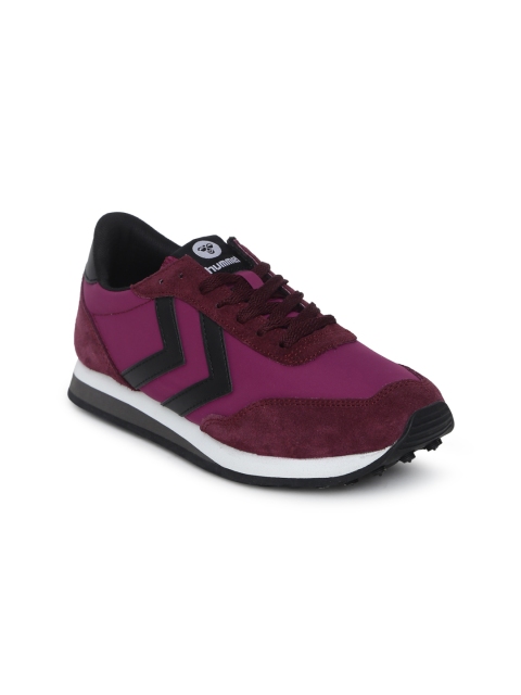 

hummel Women Pink & Maroon Helsinki Colourblocked Sneakers