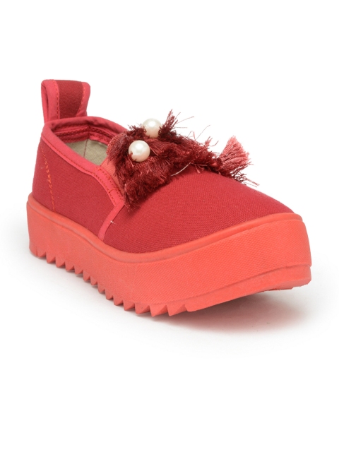 

SCENTRA Women Red Slip-On Sneakers