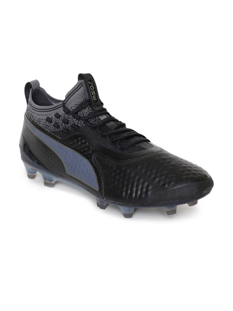 

Puma Men Black Solid PUMA ONE 1 Lth FG/AG Leather Football Shoes