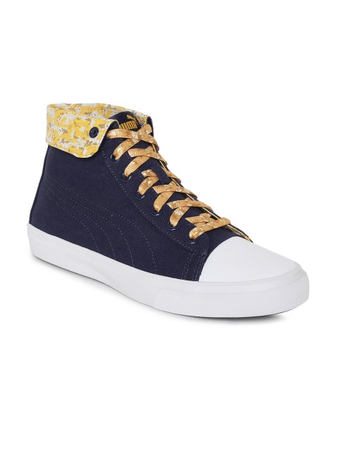 

Puma Men Navy Blue Rap Mid Graphic Lace Mid-Top Sneakers