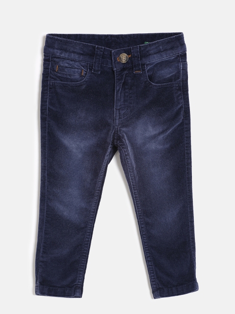 

United Colors of Benetton Boys Blue Regular Fit Mid-Rise Clean Look Jeans