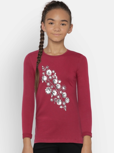 

United Colors of Benetton Girls Burgundy Top