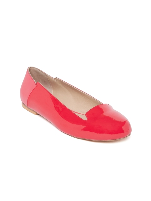 

OCEEDEE Women Red Leather Ballerinas