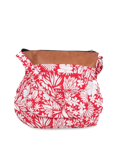 

Vivinkaa Red & Off-White Printed Sling Bag
