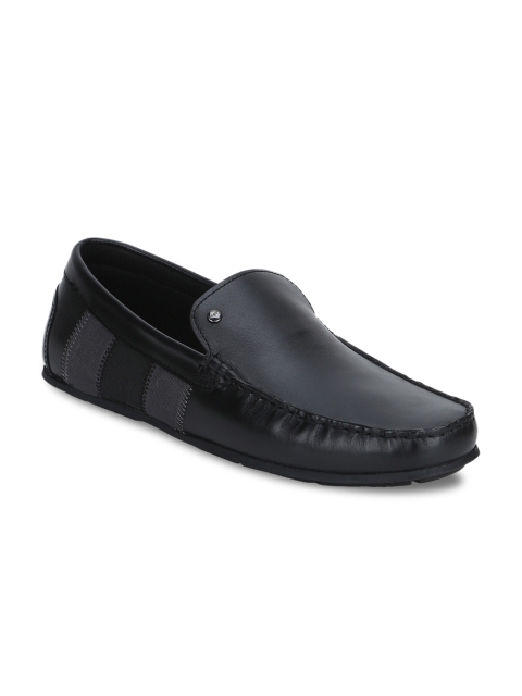 

Red Tape Men Black Leather Loafers
