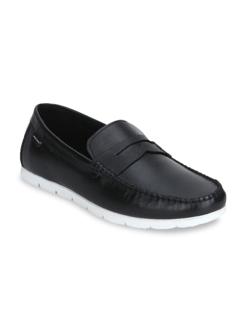 

Red Tape Men Black Leather Loafers