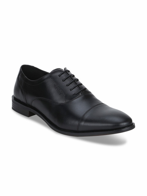 

Red Tape Men Black Formal Leather Oxfords
