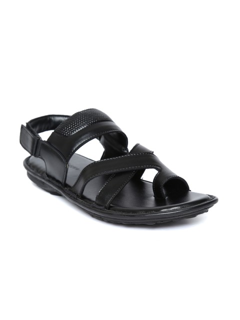 

San Frissco Men Black Comfort Sandals