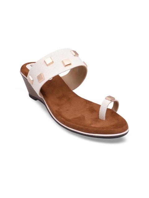 

pelle albero Women White Solid Sandals